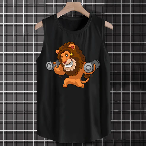 Weightlifting Lion King Super-Soft Cotton Tank Top