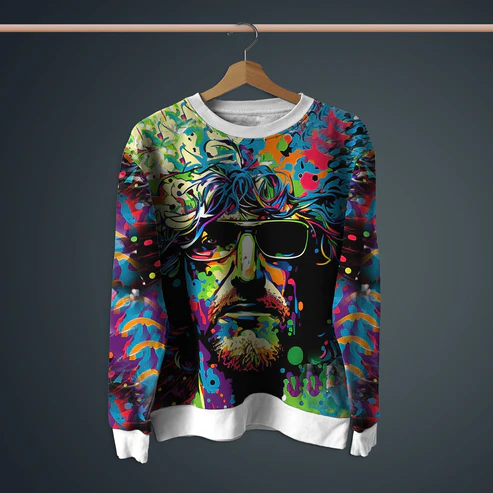 Color Crazy Artist Printed Sweatshirt