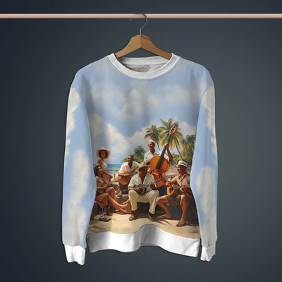 Seaside Dwellers Printed Sweatshirt