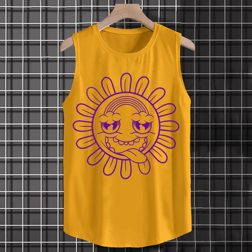 Evil Sunflower Super-Soft Cotton Tank Top