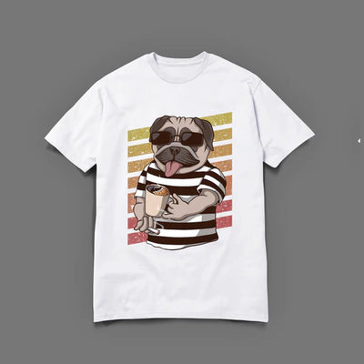 Sunglasses puppy Printed Tee