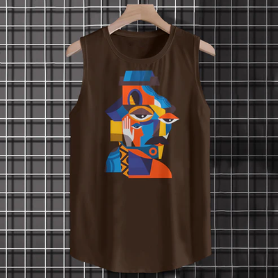 Geometry Man Super-Soft Cotton Tank Top