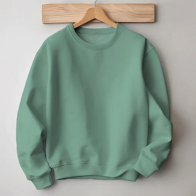 Mint Green Solid Color 100% Premium Quality Cotton Sweatshirt