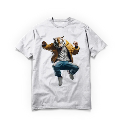 Kung Fu Tiger Printed Tee