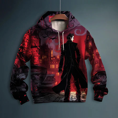 Scarlet Detective Printed Hoodie