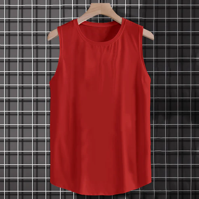 Red Solid Color Super-Soft Cotton Tank Top