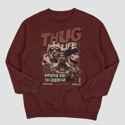 Thug Life 100% Premium Quality Cotton Sweatshirt