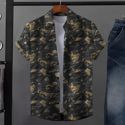 Camouflage Patterned Premium Cotton Shirt for Men