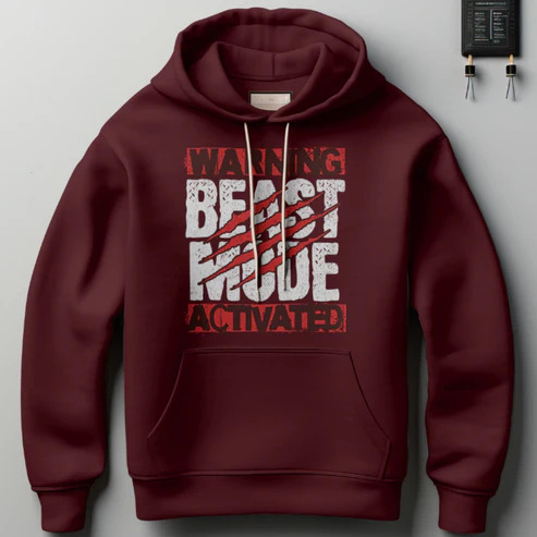 Beast Mode 100% Premium Quality Cotton Hoodie