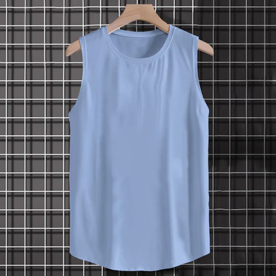 Blue Lavender Solid Color Super-Soft Cotton Tank Top