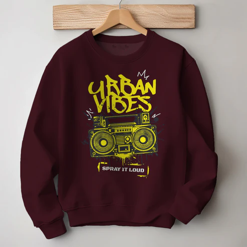 Urban Vibes 100% Premium Quality Cotton Sweatshirt