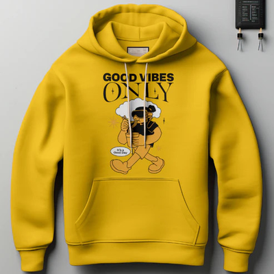 Good Vibes Only 100% Premium Quality Cotton Hoodie