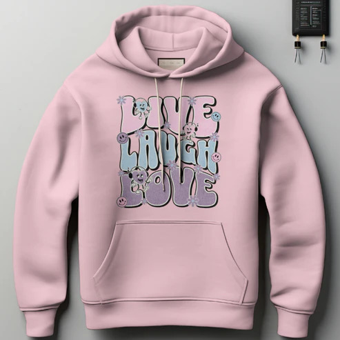 Live Laugh Love 100% Premium Quality Cotton Hoodie