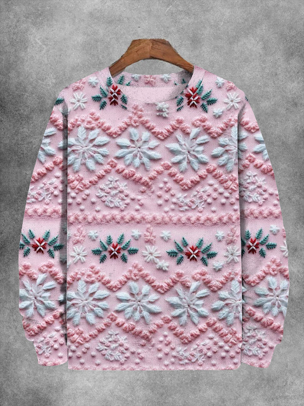 Unisex Christmas Snowflake Casual Sweater