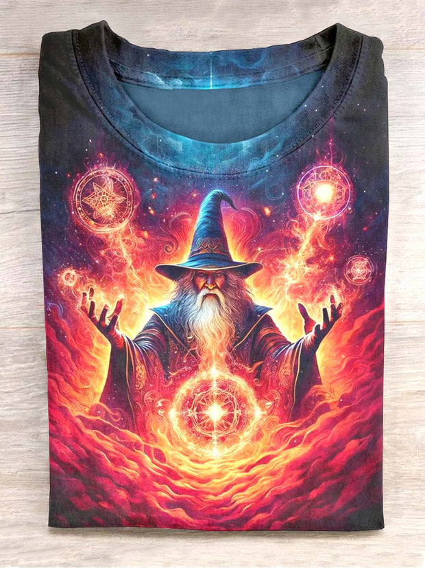 Unisex Gandalf the Wizard Printed Casual T-Shirt