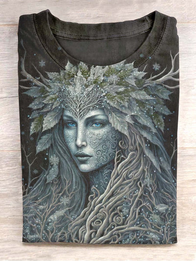 Unisex Art Abstract Dryad Printed Casual T-Shirt