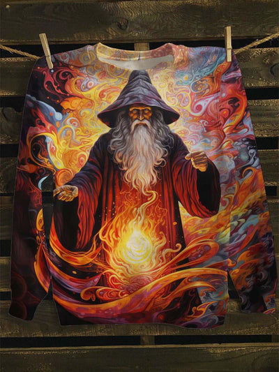 Unisex Dark Gandalf Wizard Printed Casual Sweatshirt