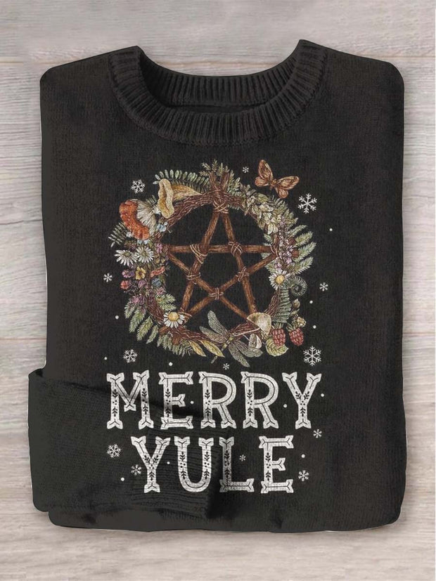 Unisex Merry Christmas Print Casual Sweater